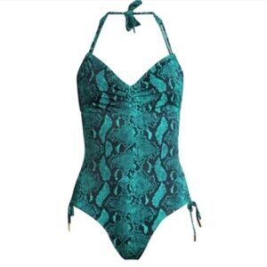 No Boundaries Snakeskin Swimsuit Sz M (7-9) #206i
